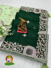 SV Designer Simar Silk Embroidery Party Wear Sarees Wholesale Market In Surat